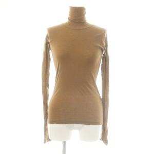 HIGH  GAUGE SHEER RIB TURTLE NECK L/S TEE カットソー 0 茶