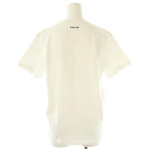 sacai KAWS Flock Print T-Shirt Tシャツ カットソー 0 オフホワイト レッド /DO