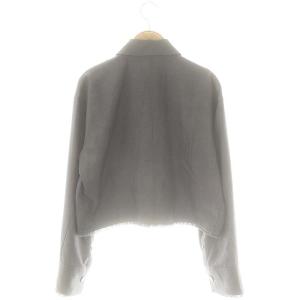 CLANE 24AW FRINGE SHORT SHIRT シャツ クロップド丈 1 グレー /MI OS SH