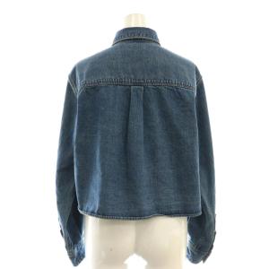 CELINE Hedi Slimane クロップドシャツ ユニオンオーシャンウォッシュデニムシャツ XS