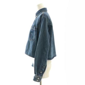 CELINE Hedi Slimane クロップドシャツ ユニオンオーシャンウォッシュデニムシャツ XS