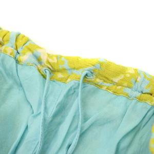 NE QUITTEZ PAS! Moss Rayon Botanical Print パンツ ストレート 総柄 S 緑 グリーン /AT