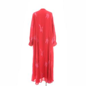 NE QUITTEZ PAS! Moss Rayon Full Embroidery Panel ワンピース M レッド