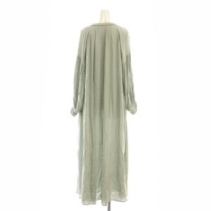 NE QUITTEZ PAS! Rayon Front Yoke Embroidery Dress ワンピース ライトグリーン /AQ