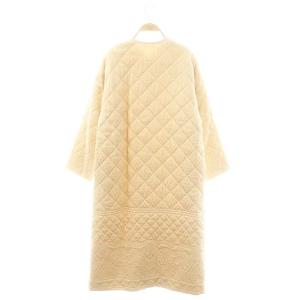 NE QUITTEZ PAS! 中綿キルティングコート ノーカラー ベージュ /ES OS SH