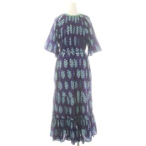 NE QUITTEZ PAS! Cotton Voile Ethnic Combination Print Dress ワンピース ロング
