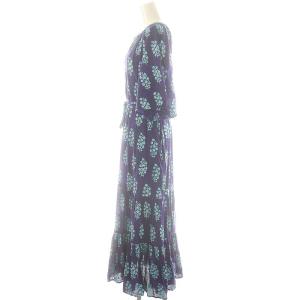 NE QUITTEZ PAS! Cotton Voile Ethnic Combination Print Dress ワンピース ロング