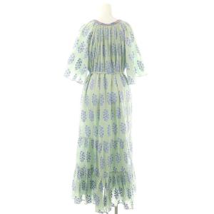 NE QUITTEZ PAS! Cotton Voile Ethnic Combination Print Dress ワンピース ロング