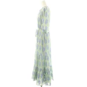 NE QUITTEZ PAS! Cotton Voile Ethnic Combination Print Dress ワンピース ロング