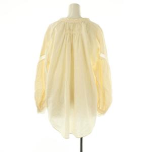 NE QUITTEZ PAS! コットンリネンレースブラウス 長袖 プルオーバー アイボリー /DO OS SH