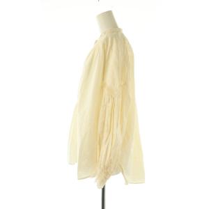 NE QUITTEZ PAS! コットンリネンレースブラウス 長袖 プルオーバー アイボリー /DO OS SH