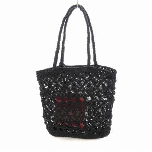 NE QUITTEZ PAS! マクラメバッグ トート ポーチ付き 黒 ブラック /UO SH