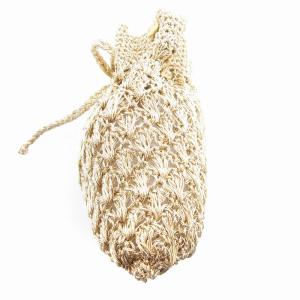 NE QUITTEZ PAS! Metallic Thread Sakoche Bag サコッシュ ショルダーバッグ リボン ベージュ