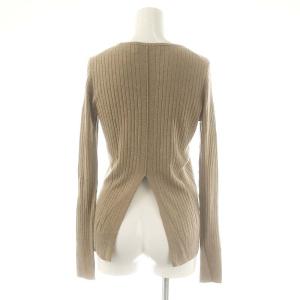 NE QUITTEZ PAS! Pasand Silk Cashmere Crewneck Knit ニット カットソー リブ F ベージュ