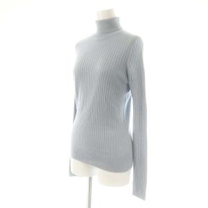 NE QUITTEZ PAS! Pasand シルクカシミヤタートルネックニット カットソー リブ F 水色 /AT OS SH