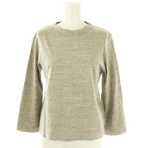 コットンロングスリーブカットソー ロンT グレー /DO OS SH