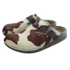 footprints Antwerpen サンダル ミュール 24.5cm 茶色 ブラウン 白 ホワイト