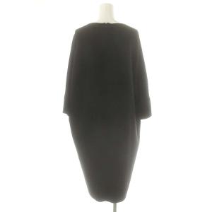 Drawer コクーンワンピース ウール 36 黒 ブラック /SS OS