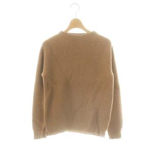 プルオーバーニット セーター ウール カシミヤ混 1 茶 ブラウン /SS OS