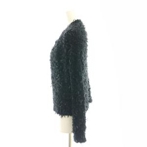 Drawer テープヤーン カーディガン ニット 2 ブラック /HK OS