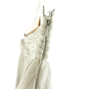 ebure リネン混フレアロングスカート シルク混 36 ライトグレー /ES OS