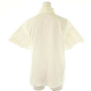 FOXEY 37599 パフスリーブ 半袖 ブラウス 38 ホワイト