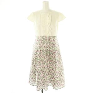 PRIMAVERA ドレス ワンピース 0 オフホワイト マルチカラー /DO OS