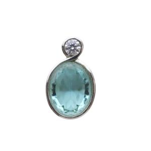 ペンダントトップ チャーム クリスタル 925SV シルバー /YO7