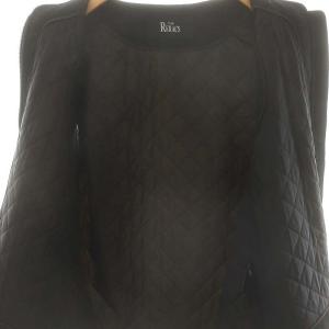 THE RERACS THERERACS ザリラクス ボアベスト ジップアップ アルパカ混 48 アイボリー ブラック /DO OS