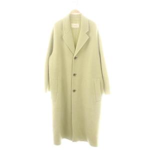 23AW Wool Over Coat チェスターコート アウター ロング 38 イエローグリーン /DF