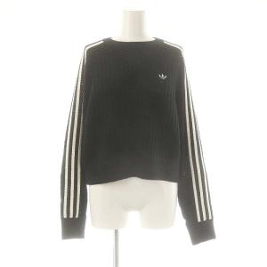 アディカラー ニット クルーネックセーター L 黒 白 /MI OS