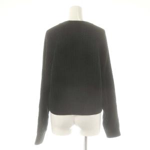 adidas Originals アディカラー ニット クルーネックセーター L 黒 白 /MI OS