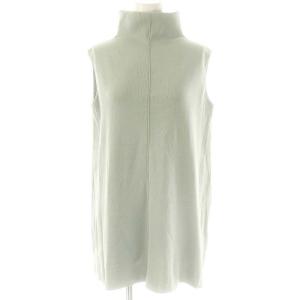 MILA OWEN MILAOWEN 23SS セットアップ ニット ドレープタートルカットソー パンツ 0 ミントグリーン /DO OS