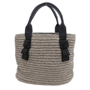 ANTEPRIMA ミスト ペーパーバッグ 編み込み ロゴ グレー /JS SH