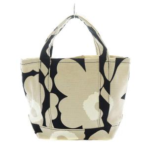 marimekko SEIDI PIENI UNIKKO ピエニ ハンドバッグ ミニトート キャンバス 花柄 ベージュ 黒