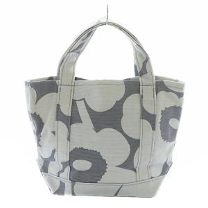 marimekko SEIDI PIENI UNIKKO ハンドバッグ ミニトート 花柄 キャンバス グレー SH /RI