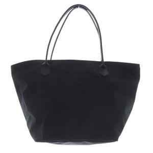 レザーハンドル舟型ショルダーL コーデュラ トートーバック ハンドバッグ 黒 ブラック 1425C /SR5