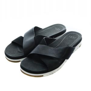 KARI ケリ サンダル レザー スウェード US8 25cm 黒 ブラック 1090383 SH /RI