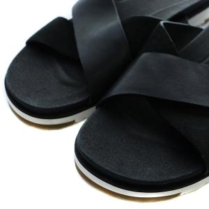 UGG australia KARI ケリ サンダル レザー スウェード US8 25cm 黒 ブラック 1090383 SH /RI