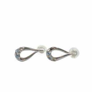 4℃ ピアス K10 SV シルバー /YO11