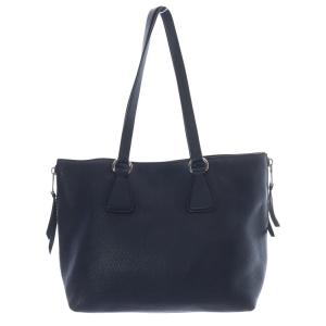 PRADA ヴィッテロ フェニックス サイドファスナー トートバッグ ネイビー 1BG099