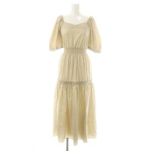 ナイロン シャーリングワンピース ロング F ベージュ /DF OS