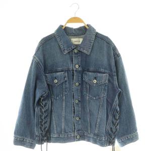 FRAY I.D レースアップGジャン ジージャン デニムジャケット オーバーサイズ 0 ブルー /MY OS