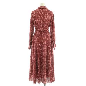 deicy ヴィンテージリボンフラワーワンピース シャツワンピ サテン F レッド /MY OS