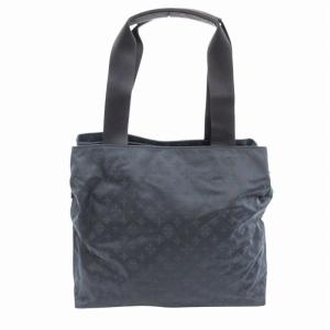 russet 美品 トートバッグ 総柄 ナイロン 紺 ネイビー /HO