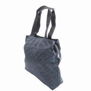 russet 美品 トートバッグ 総柄 ナイロン 紺 ネイビー /HO