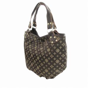 russet 美品 トートバッグ 総柄 ナイロン 茶 ブラウン /HO