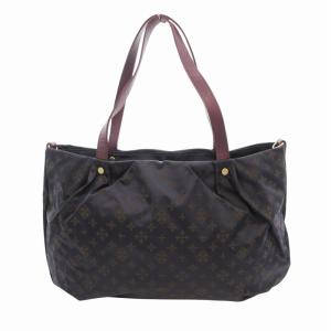 russet 美品 2way トートバッグ ショルダー 総柄 ナイロン 黒 茶 ブラック ブラウン /HO