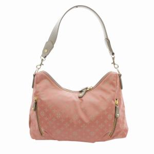 ハンドバッグ 総柄 ナイロン ピンク /HO