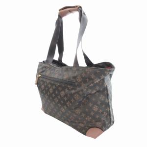 russet 美品 トートバッグ 総柄 ナイロン グレー ピンク /HO